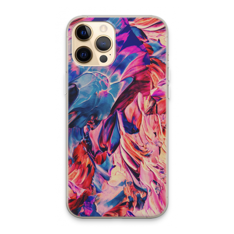 Pink Orchard: iPhone 13 Pro Max Transparant Hoesje