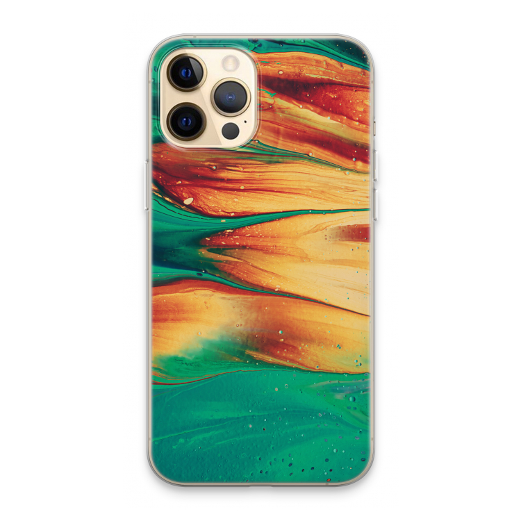 Green Inferno: iPhone 13 Pro Max Transparant Hoesje