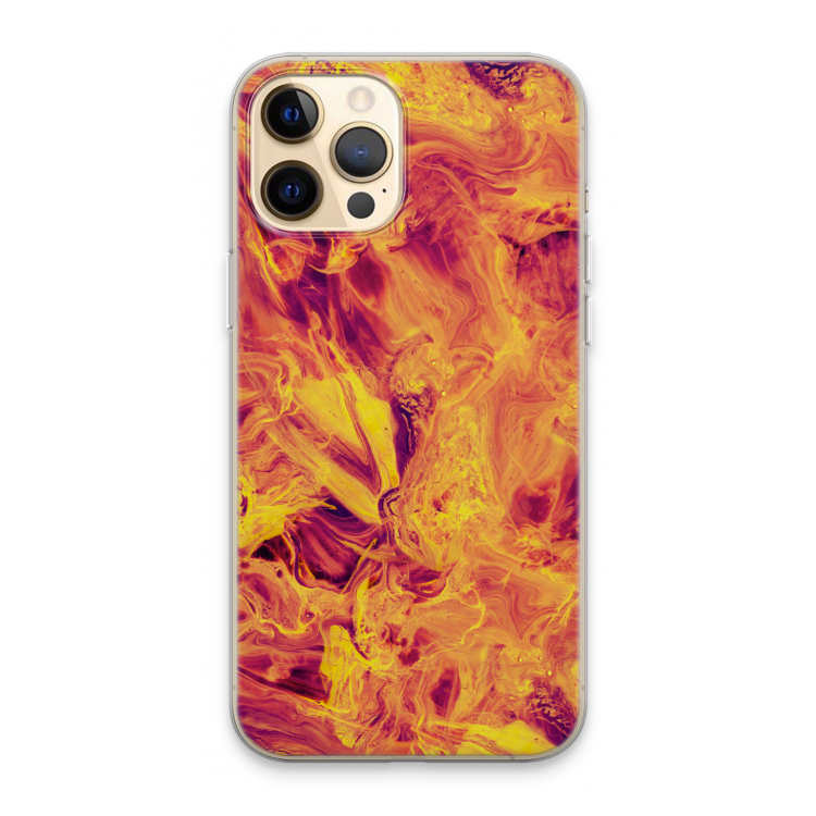Eternal Fire: iPhone 13 Pro Max Transparant Hoesje