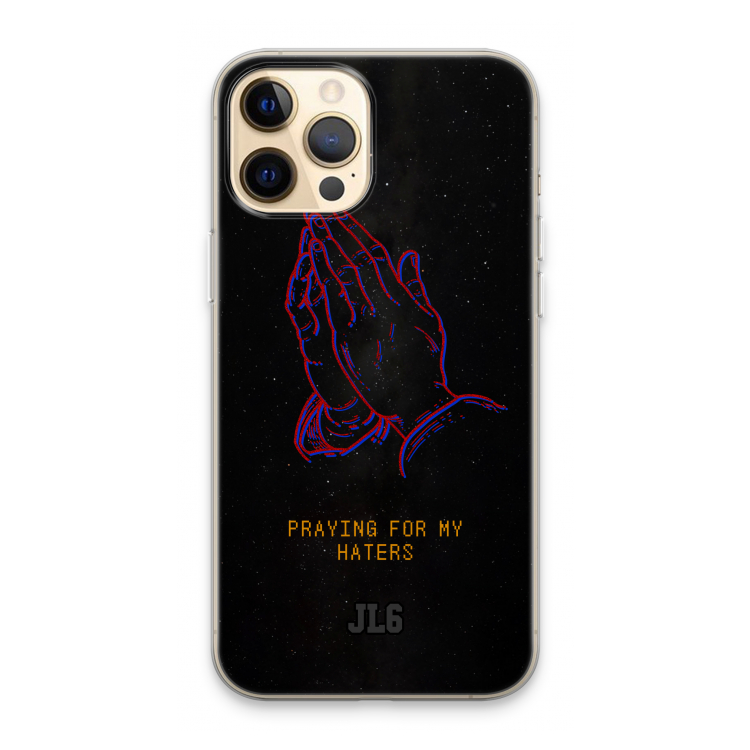 Praying For My Haters: iPhone 13 Pro Max Transparant Hoesje
