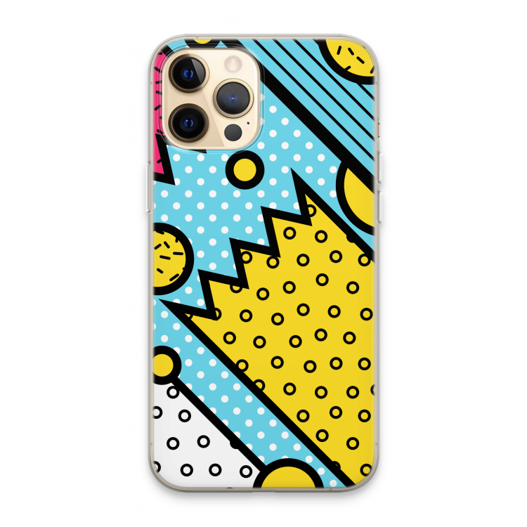 Pop Art #1: iPhone 13 Pro Max Transparant Hoesje