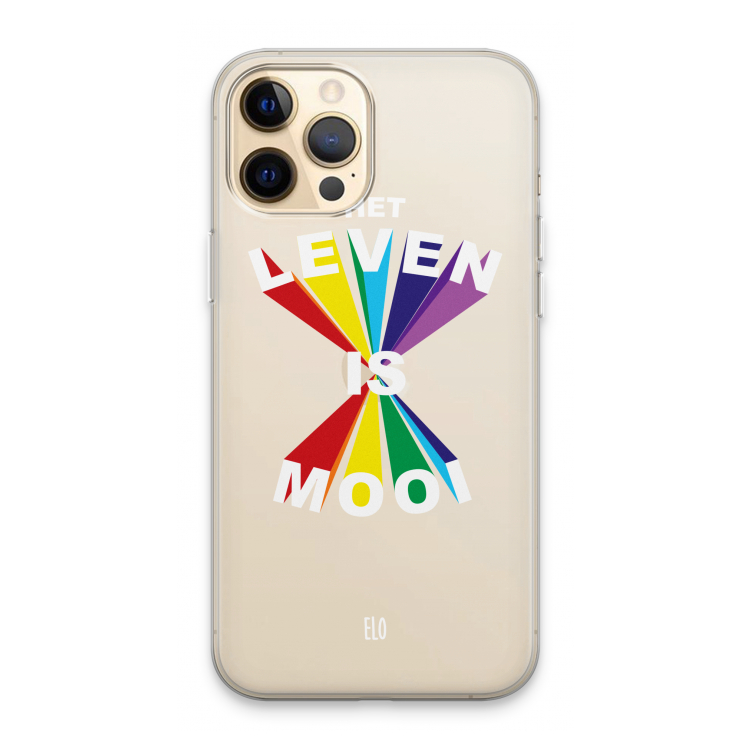 Het Leven Is Mooi: iPhone 13 Pro Max Transparant Hoesje