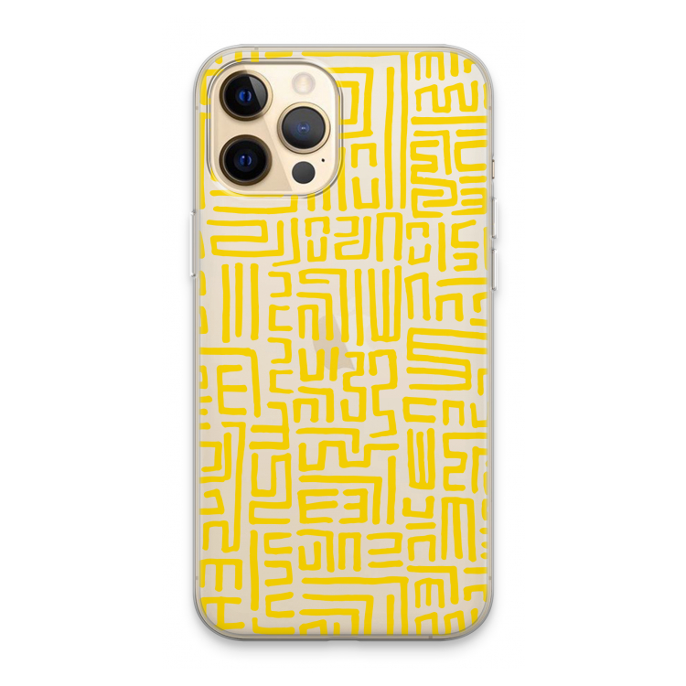 Majorelle Blue Print: iPhone 13 Pro Max Transparant Hoesje
