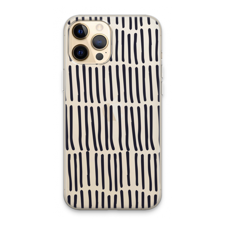 Moroccan stripes: iPhone 13 Pro Max Transparant Hoesje