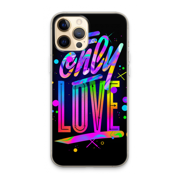 Only Love: iPhone 13 Pro Max Transparant Hoesje
