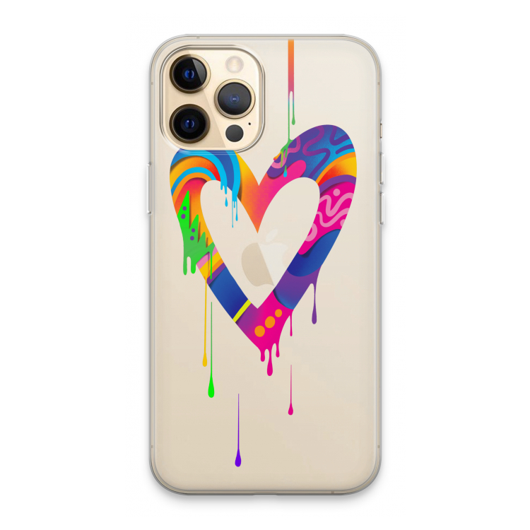 Melts My Heart: iPhone 13 Pro Max Transparant Hoesje