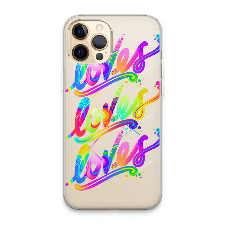 Loves: iPhone 13 Pro Max Transparant Hoesje