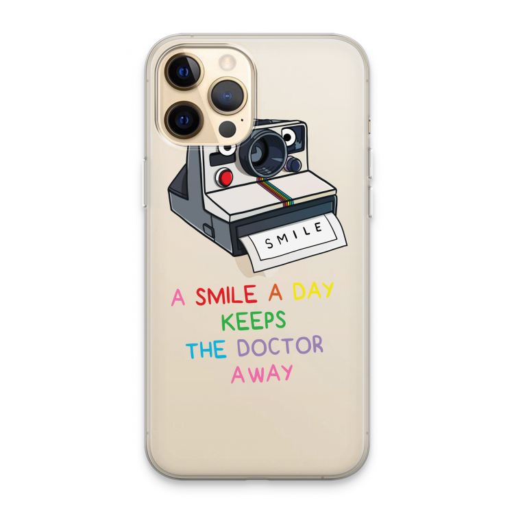 Smile: iPhone 13 Pro Max Transparant Hoesje