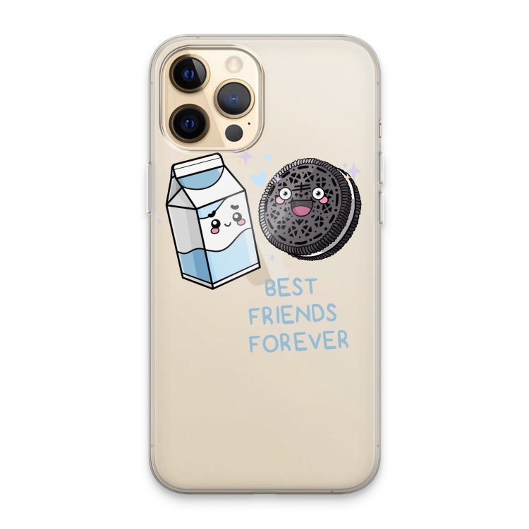 Best Friend Forever: iPhone 13 Pro Max Transparant Hoesje