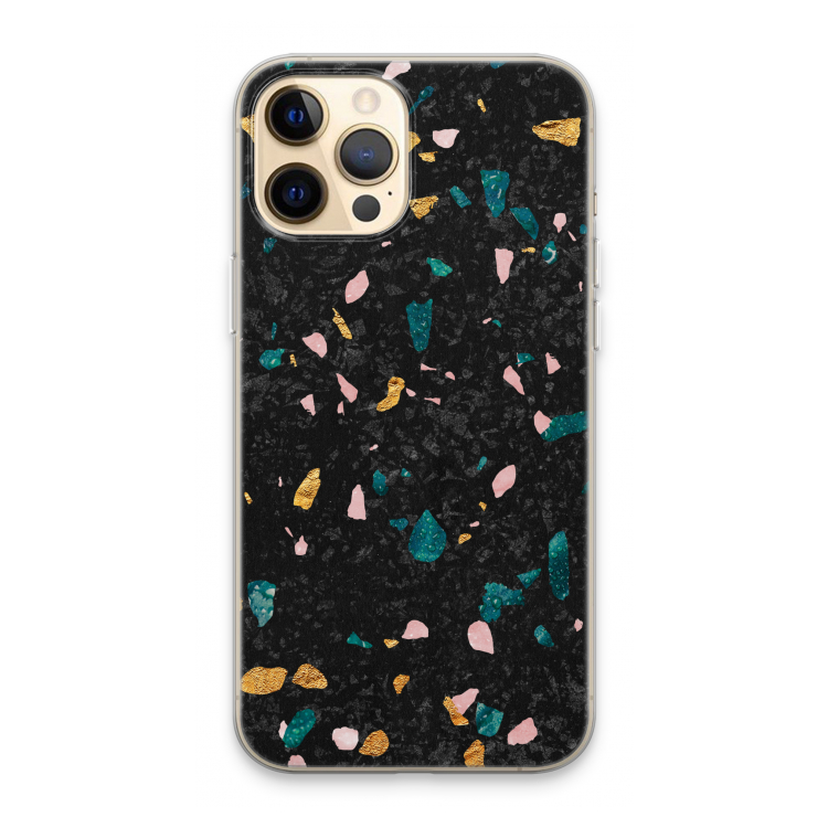 Terrazzo N°10: iPhone 13 Pro Max Transparant Hoesje