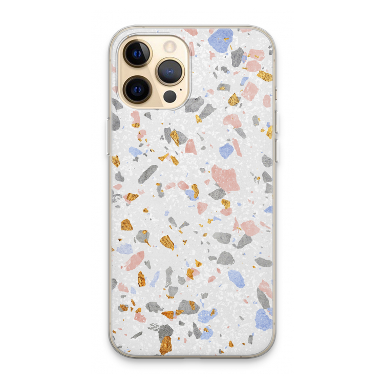 Terrazzo N°8: iPhone 13 Pro Max Transparant Hoesje