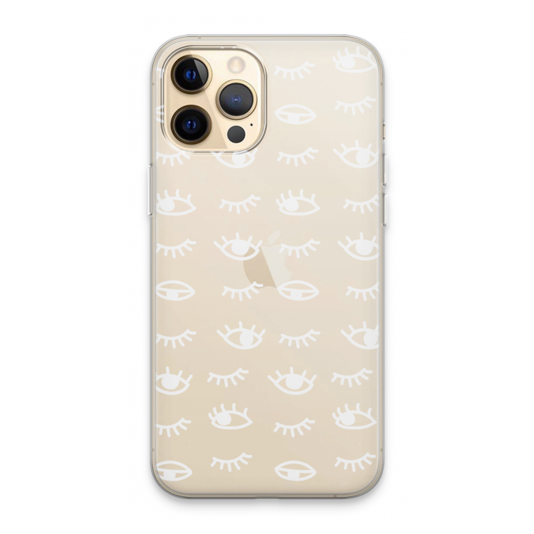 Eye pattern #3: iPhone 13 Pro Max Transparant Hoesje