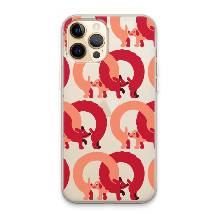Dogs: iPhone 13 Pro Max Transparant Hoesje