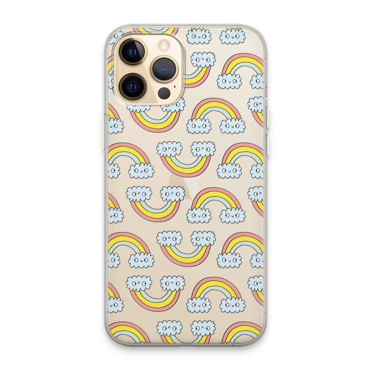 Regenboog: iPhone 13 Pro Max Transparant Hoesje