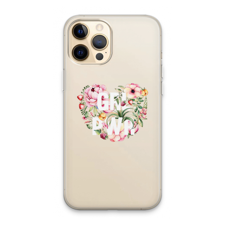 GRL PWR Flower: iPhone 13 Pro Max Transparant Hoesje