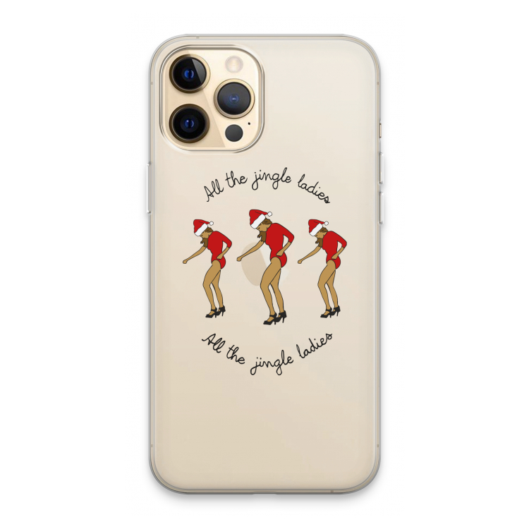 Jingle Ladies: iPhone 13 Pro Max Transparant Hoesje