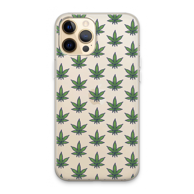 Weed: iPhone 13 Pro Max Transparant Hoesje