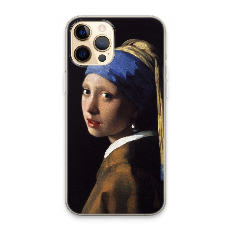 The Pearl Earring: iPhone 13 Pro Max Transparant Hoesje