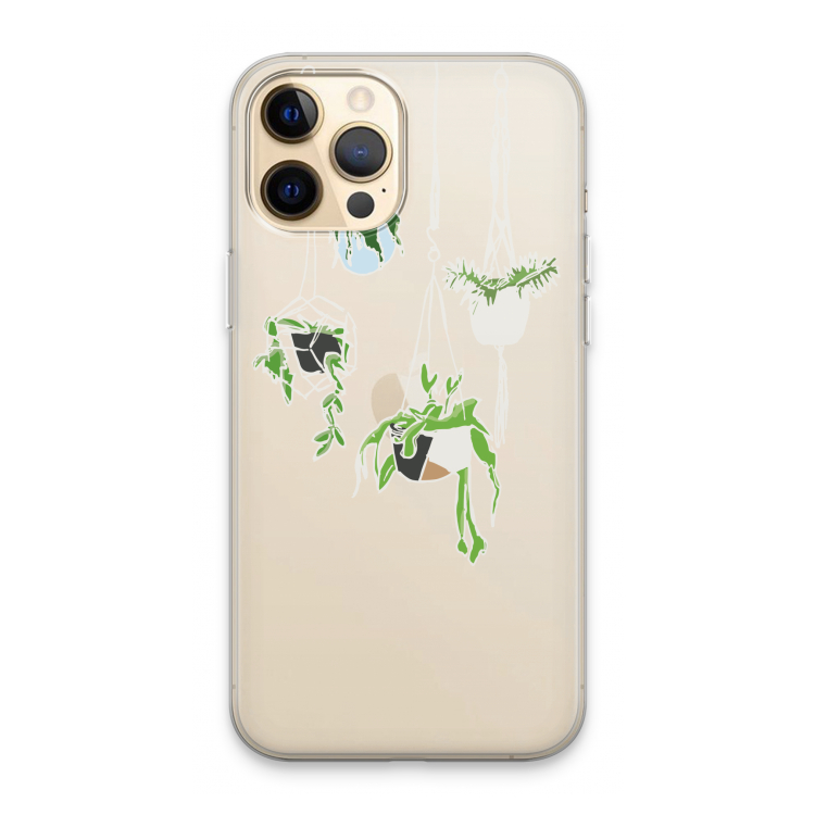 Hang In There: iPhone 13 Pro Max Transparant Hoesje