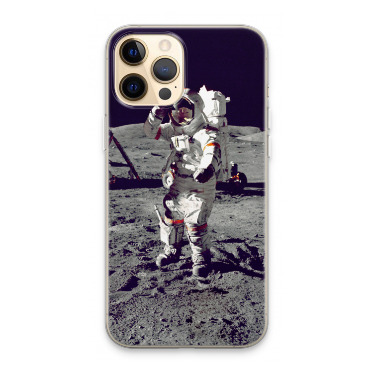 Spaceman: iPhone 13 Pro Max Transparant Hoesje