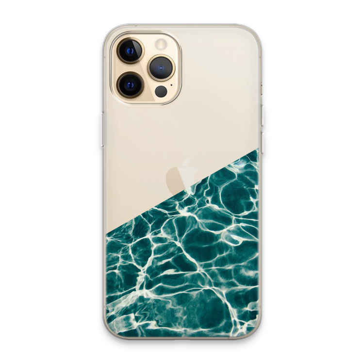 Weerkaatsing water: iPhone 13 Pro Max Transparant Hoesje