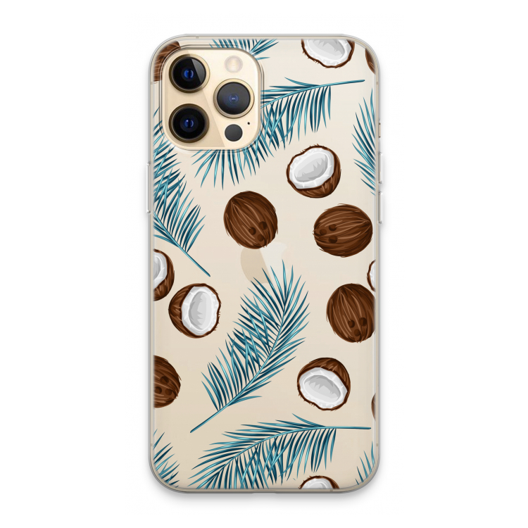 Kokosnoot roze: iPhone 13 Pro Max Transparant Hoesje