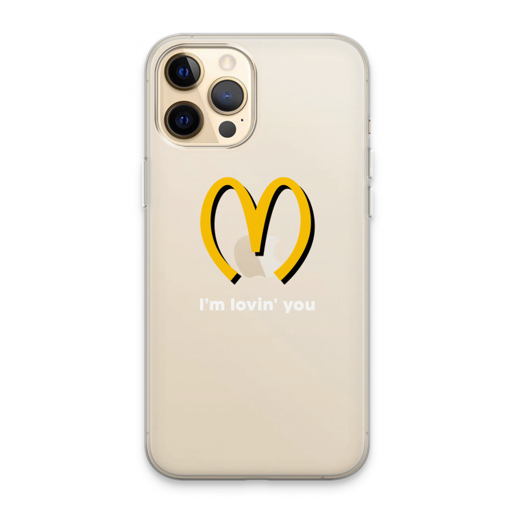 I'm lovin' you: iPhone 13 Pro Max Transparant Hoesje