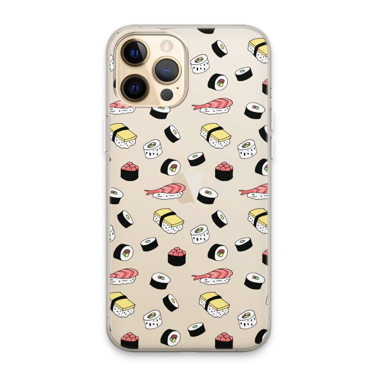 Sushi time: iPhone 13 Pro Max Transparant Hoesje