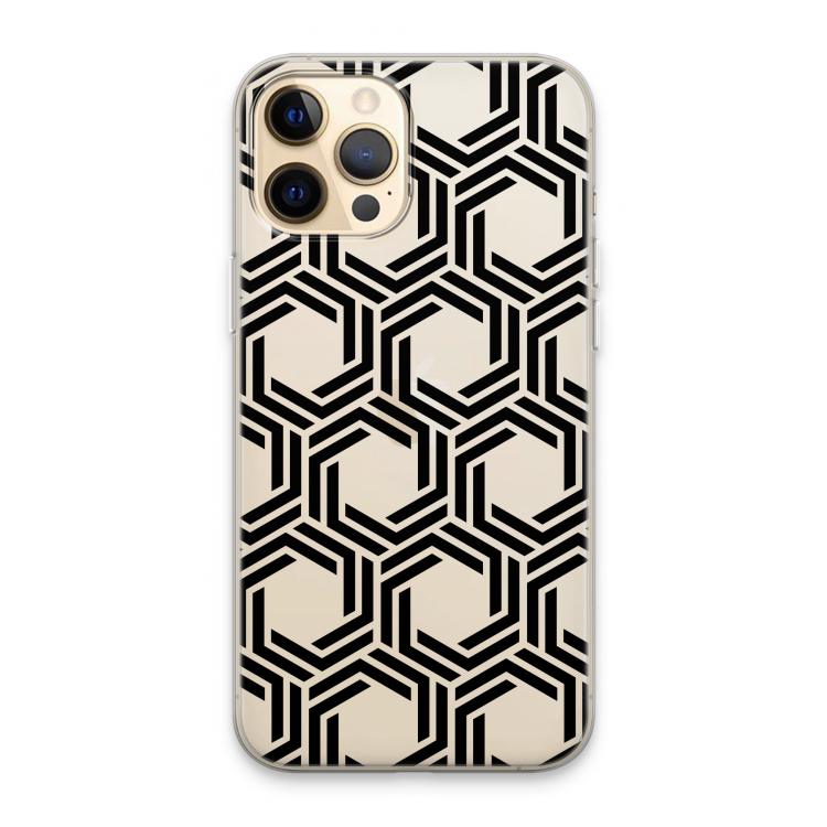 Geometrisch patroon: iPhone 13 Pro Max Transparant Hoesje