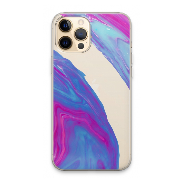 Zweverige regenboog: iPhone 13 Pro Max Transparant Hoesje