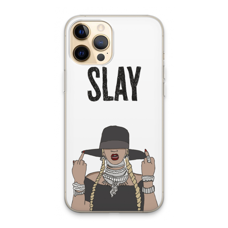 Slay All Day: iPhone 13 Pro Max Transparant Hoesje