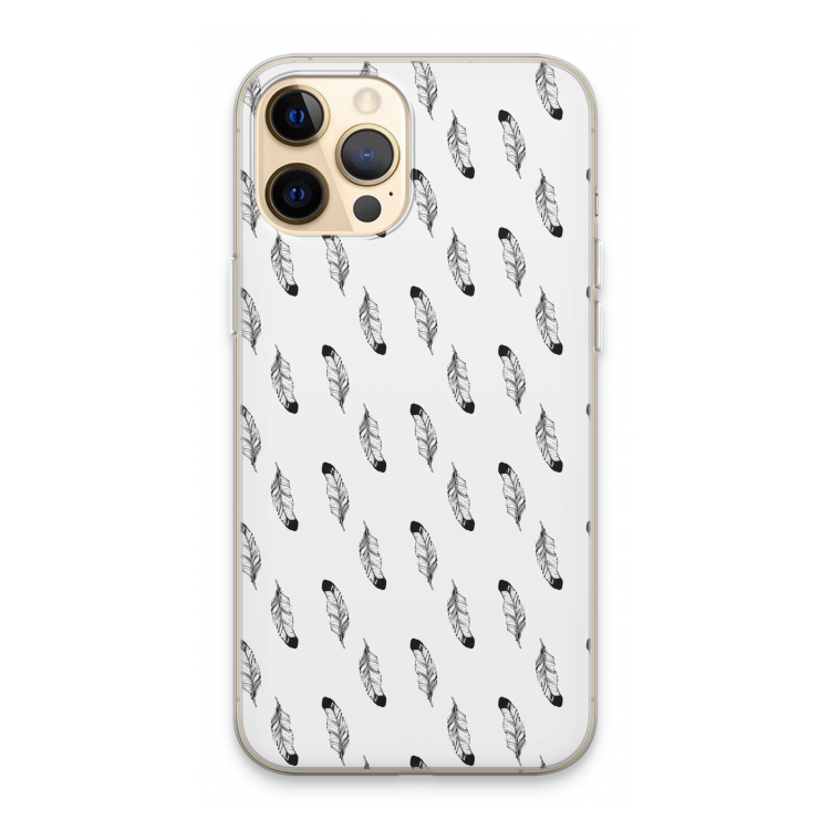 Pluimen: iPhone 13 Pro Max Transparant Hoesje