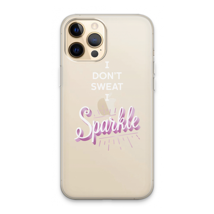 Sparkle quote: iPhone 13 Pro Max Transparant Hoesje