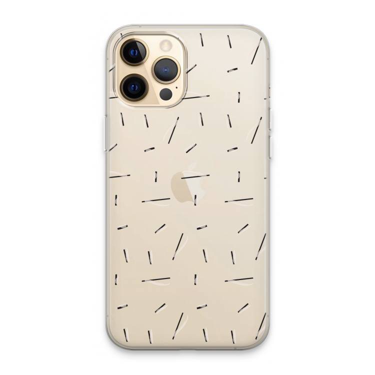 Hipster stripes: iPhone 13 Pro Max Transparant Hoesje