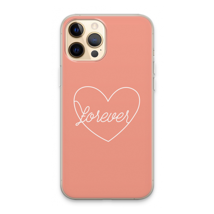 Forever heart: iPhone 13 Pro Max Transparant Hoesje