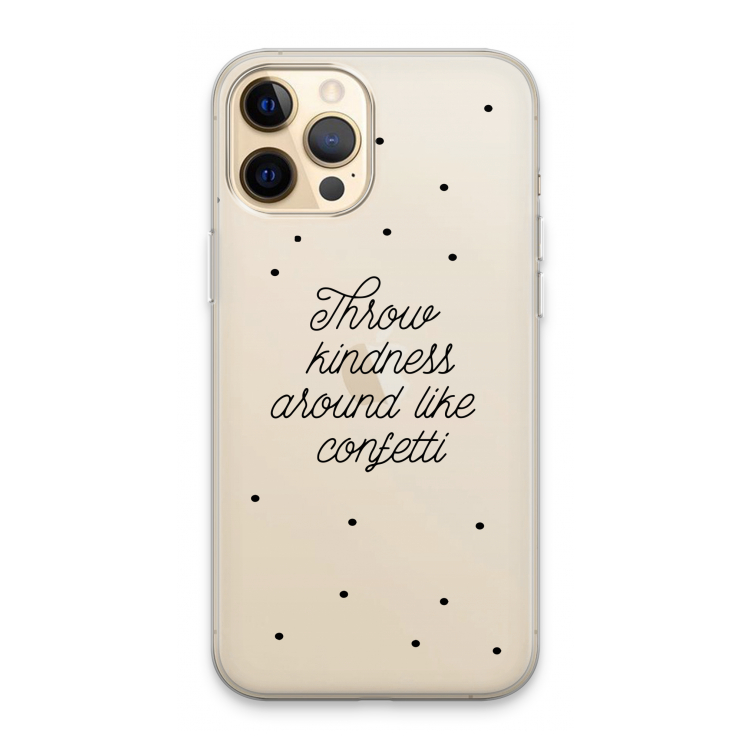 Confetti: iPhone 13 Pro Max Transparant Hoesje