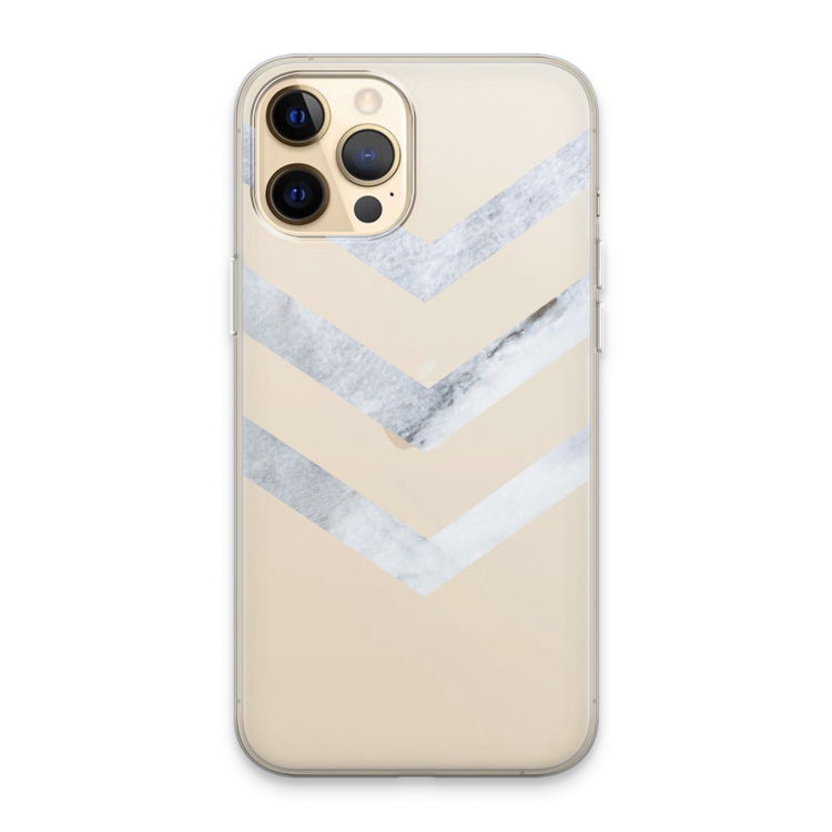 Marmeren pijlen: iPhone 13 Pro Max Transparant Hoesje