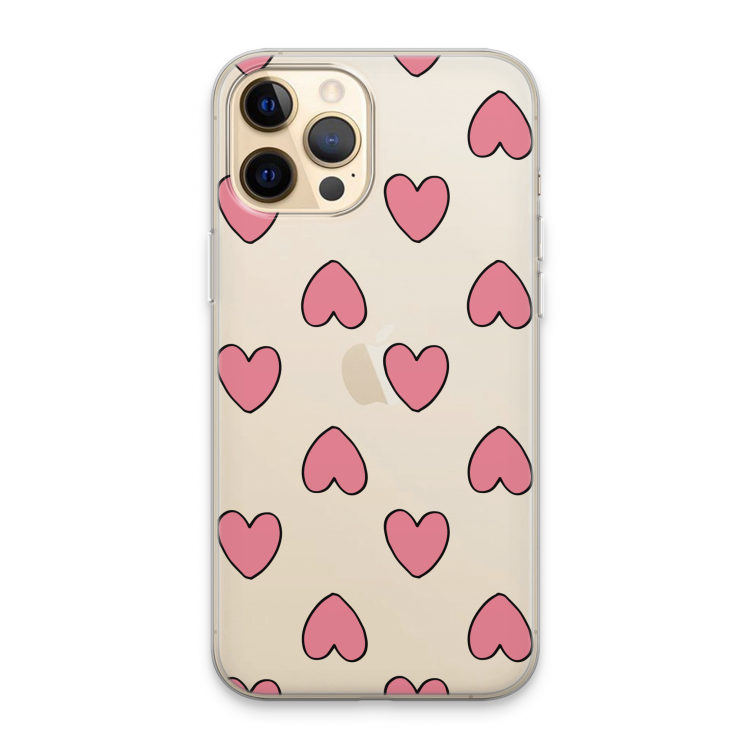 Ondersteboven verliefd: iPhone 13 Pro Max Transparant Hoesje