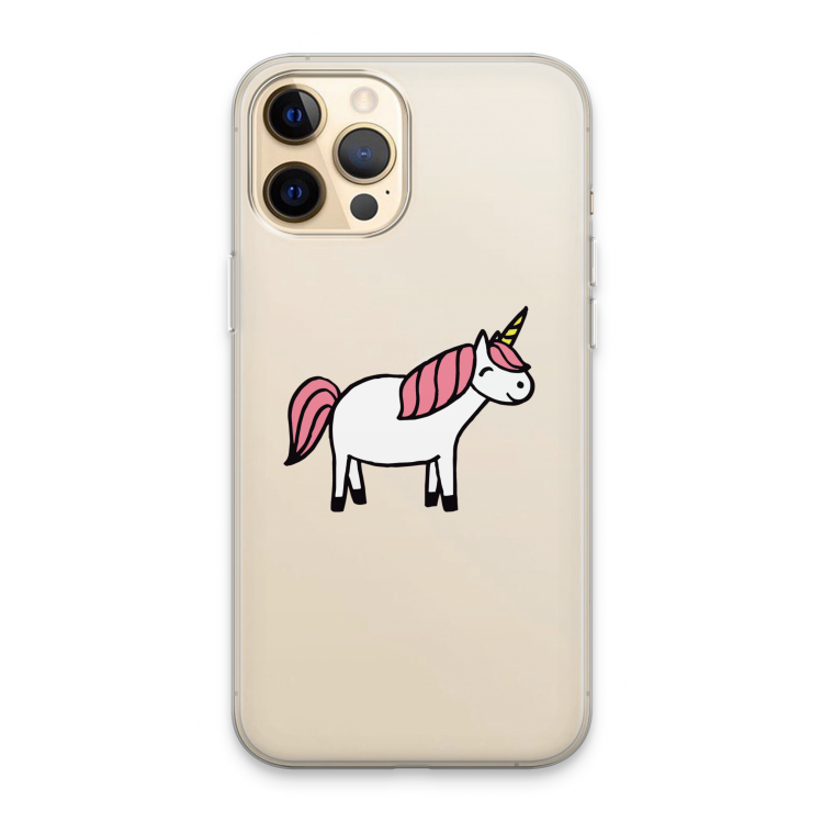 Eenhoorn: iPhone 13 Pro Max Transparant Hoesje