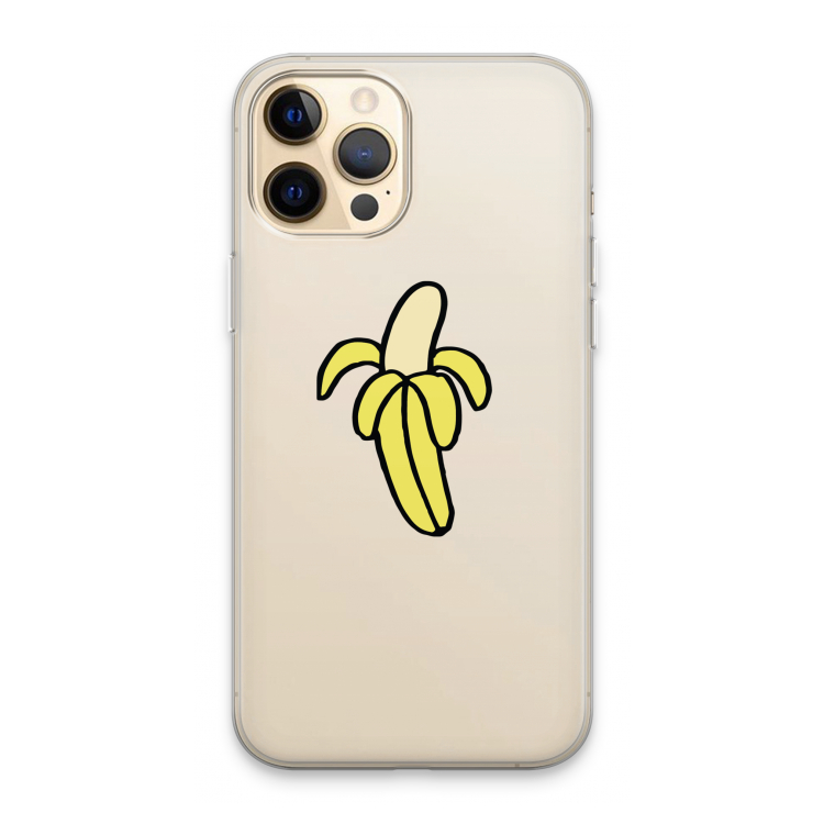 Banana: iPhone 13 Pro Max Transparant Hoesje