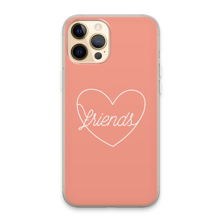 Friends heart: iPhone 13 Pro Max Transparant Hoesje