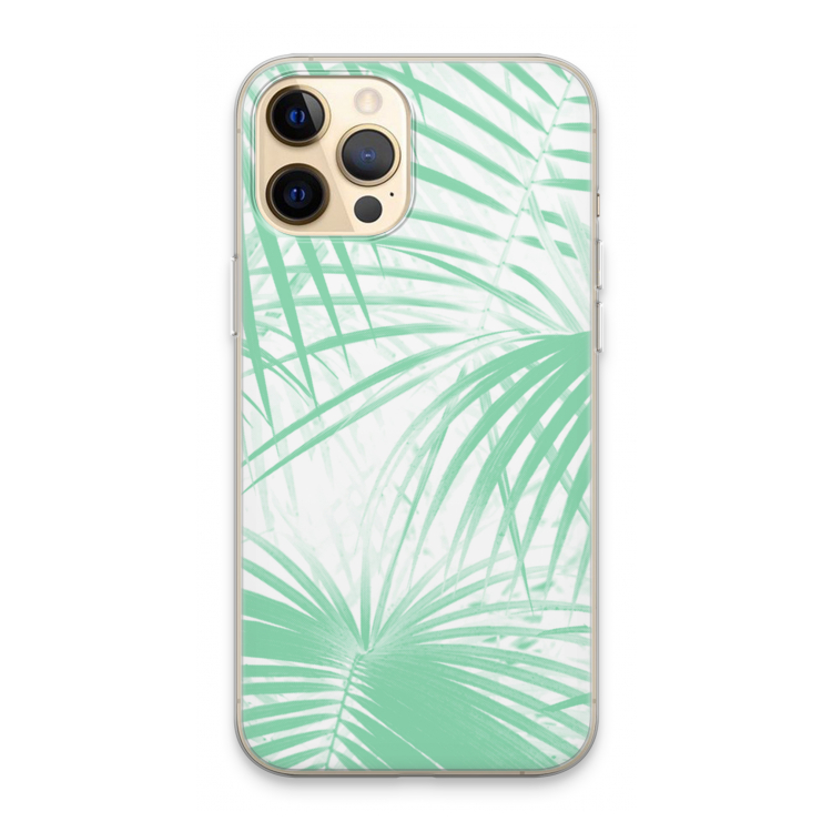 Palmbladeren: iPhone 13 Pro Max Transparant Hoesje