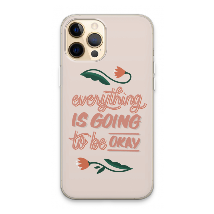 Optimistic flower girl: iPhone 13 Pro Max Transparant Hoesje