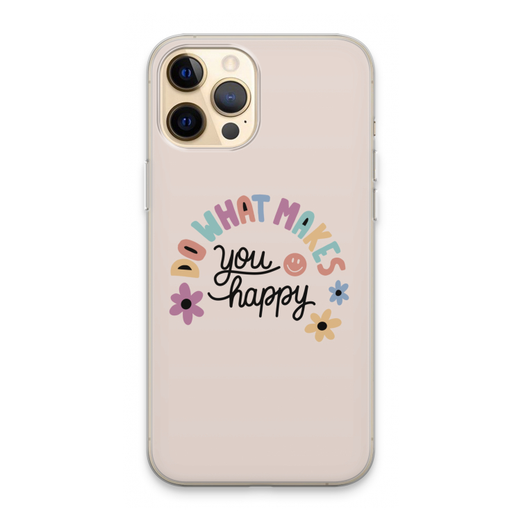 Happy days: iPhone 13 Pro Max Transparant Hoesje