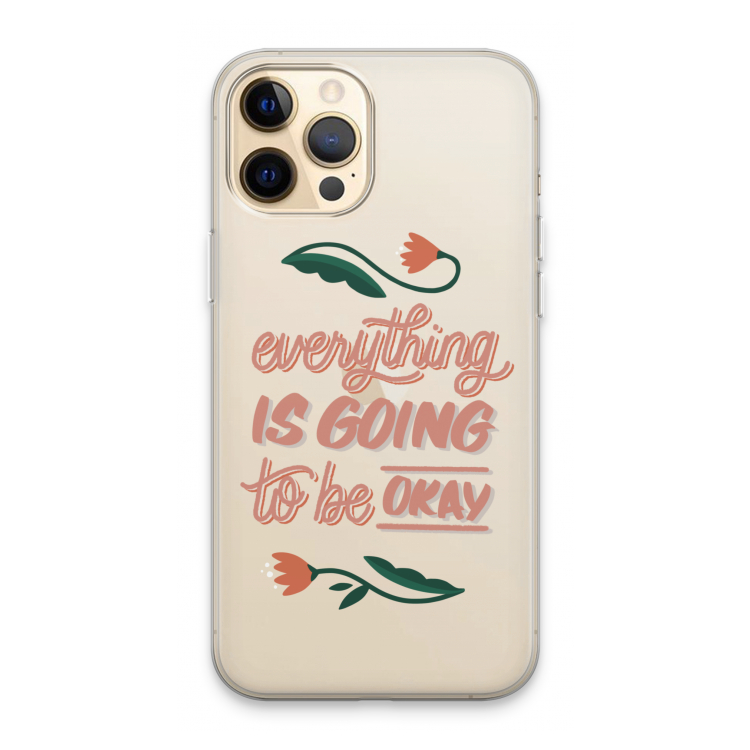 Optimistic flower girl: iPhone 13 Pro Max Transparant Hoesje