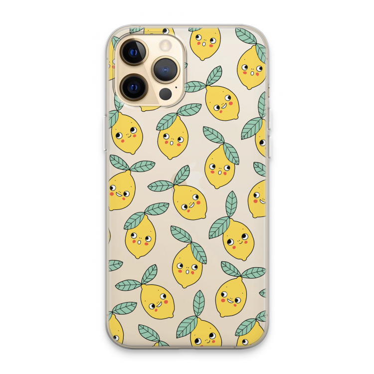Citroenen: iPhone 13 Pro Max Transparant Hoesje