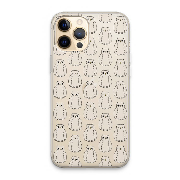 Uilen: iPhone 13 Pro Max Transparant Hoesje