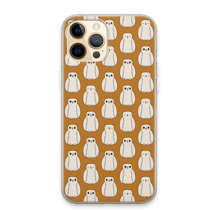 Uilen: iPhone 13 Pro Max Transparant Hoesje