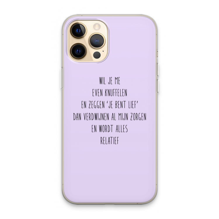 Relatief: iPhone 13 Pro Max Transparant Hoesje