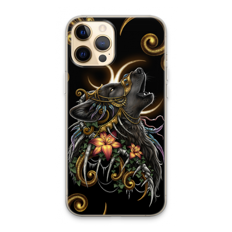 Huilende Wolf: iPhone 13 Pro Max Transparant Hoesje
